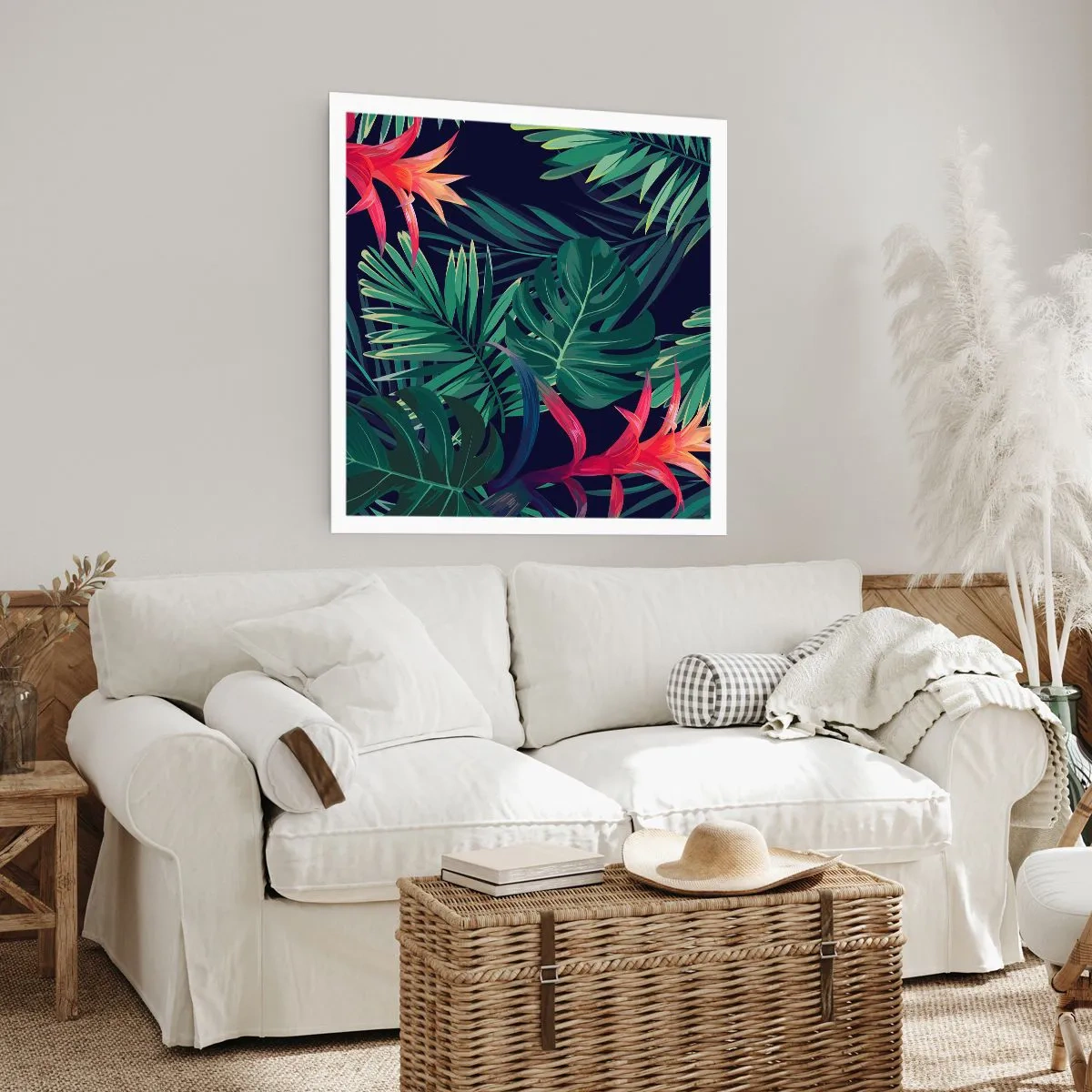 Plakat - Zapłonąć w zieleni - 60x60 cm