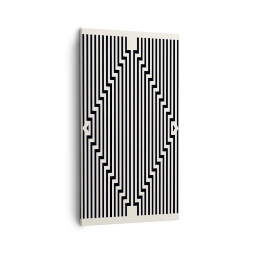 Obraz na płótnie - Geometryczna iluzja - 45x80 cm