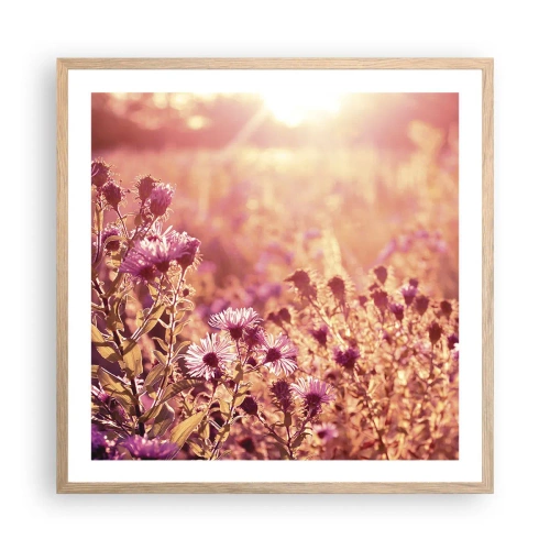 Plakat w ramie jasny dąb - Przed odejściem lata - 60x60 cm