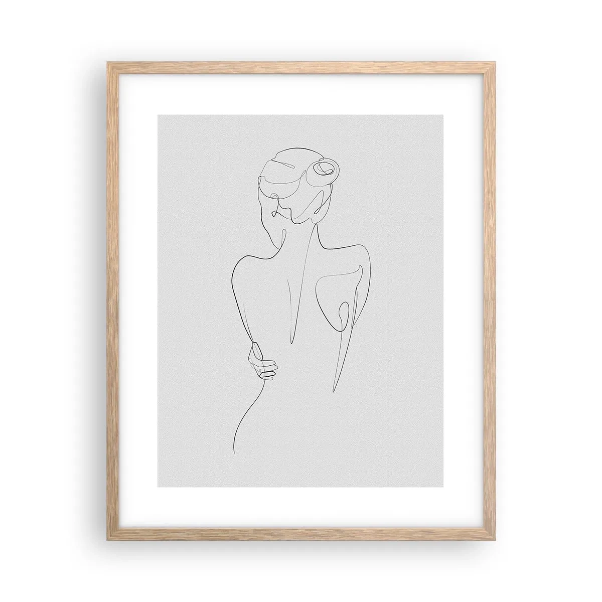 Plakat w ramie jasny dąb - Muzyka ciała - 40x50 cm