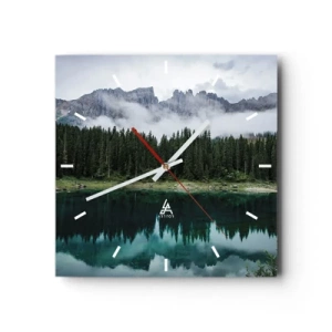 Zegar ścienny - Cicho, cicho, nie budźmy wody spiącej… - 40x40 cm