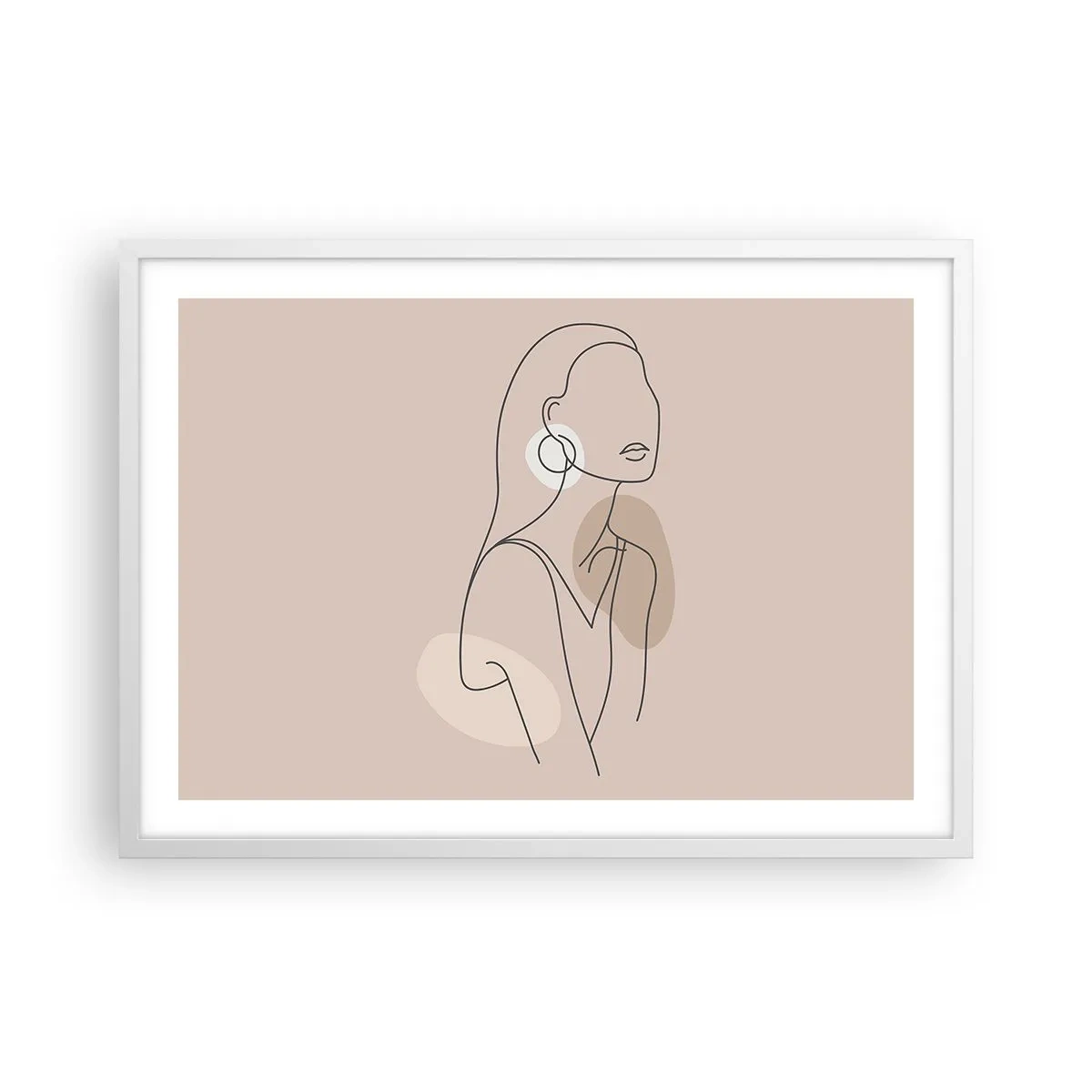 Plakat w białej ramie - Ikona dziewczęcości - 70x50 cm