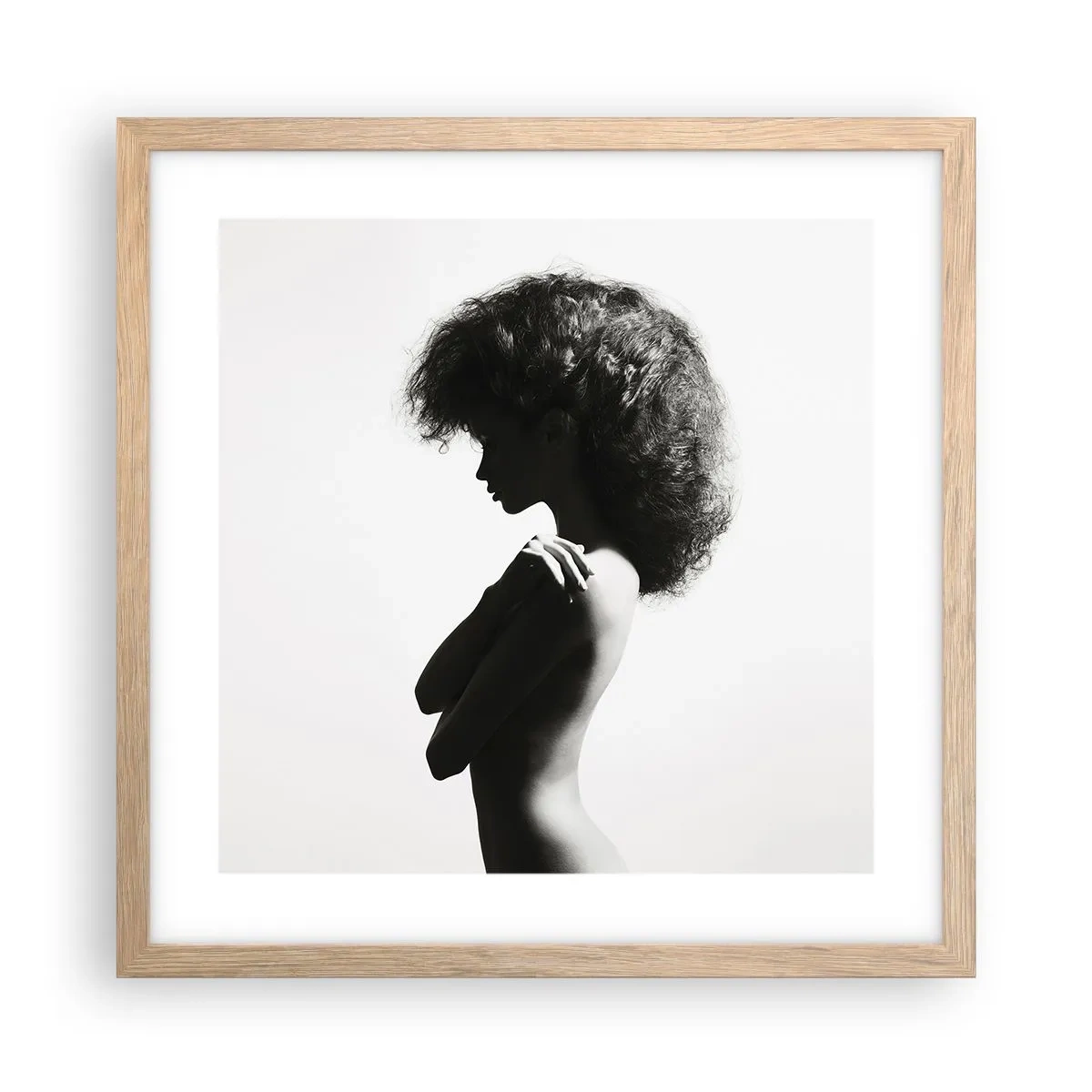 Plakat w ramie jasny dąb - Jak kwiat na smukłej łodydze - 40x40 cm