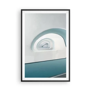 Plakat w czarnej ramie - Do dna błękitu - 61x91 cm