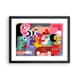 Plakat w czarnej ramie - My od pana Picassa - 40x30 cm