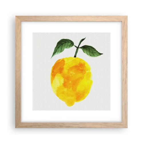 Plakat w ramie jasny dąb - Jak poznać smak słońca - 30x30 cm