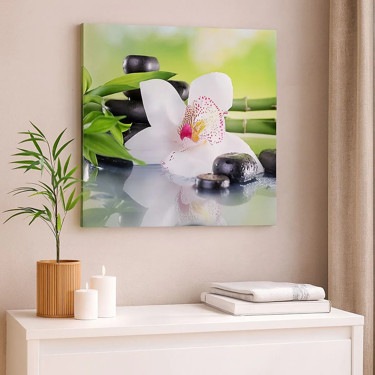 Obraz na płótnie - Chłodna świeżość - 30x30 cm