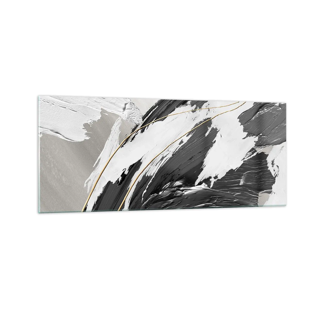 Obraz na szkle - Abstrakcja z rozmachem - 100x40 cm