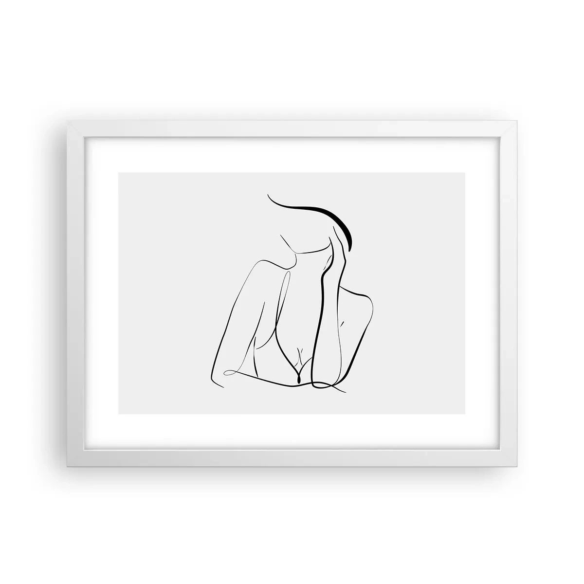 Plakat w białej ramie - Na fali marzeń - 40x30 cm