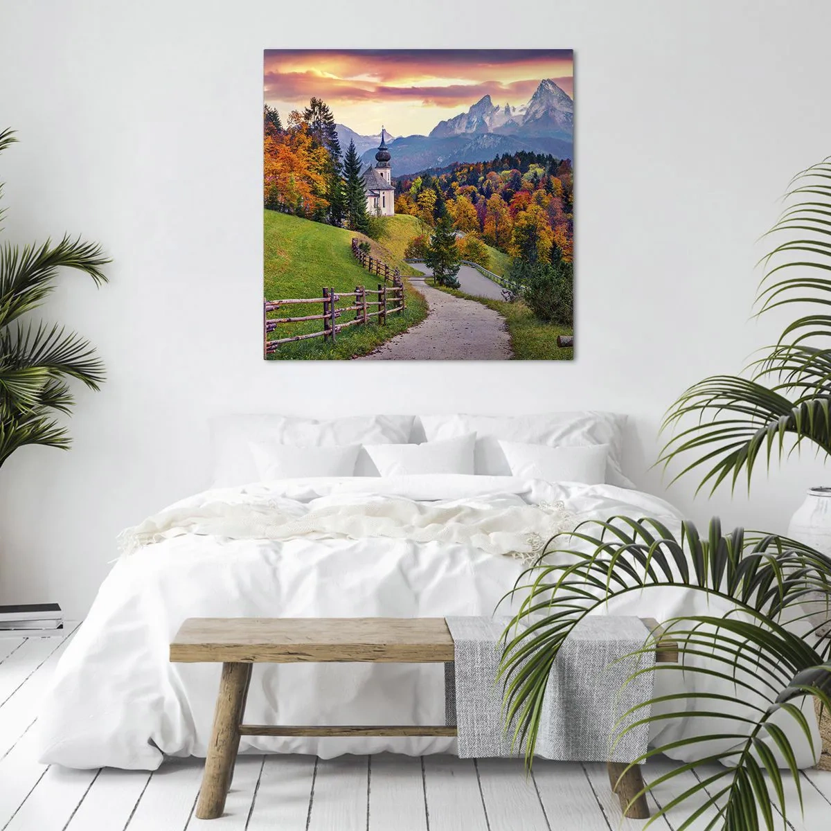 Obraz na płótnie - Pejzaż jak malowanie - 60x60 cm