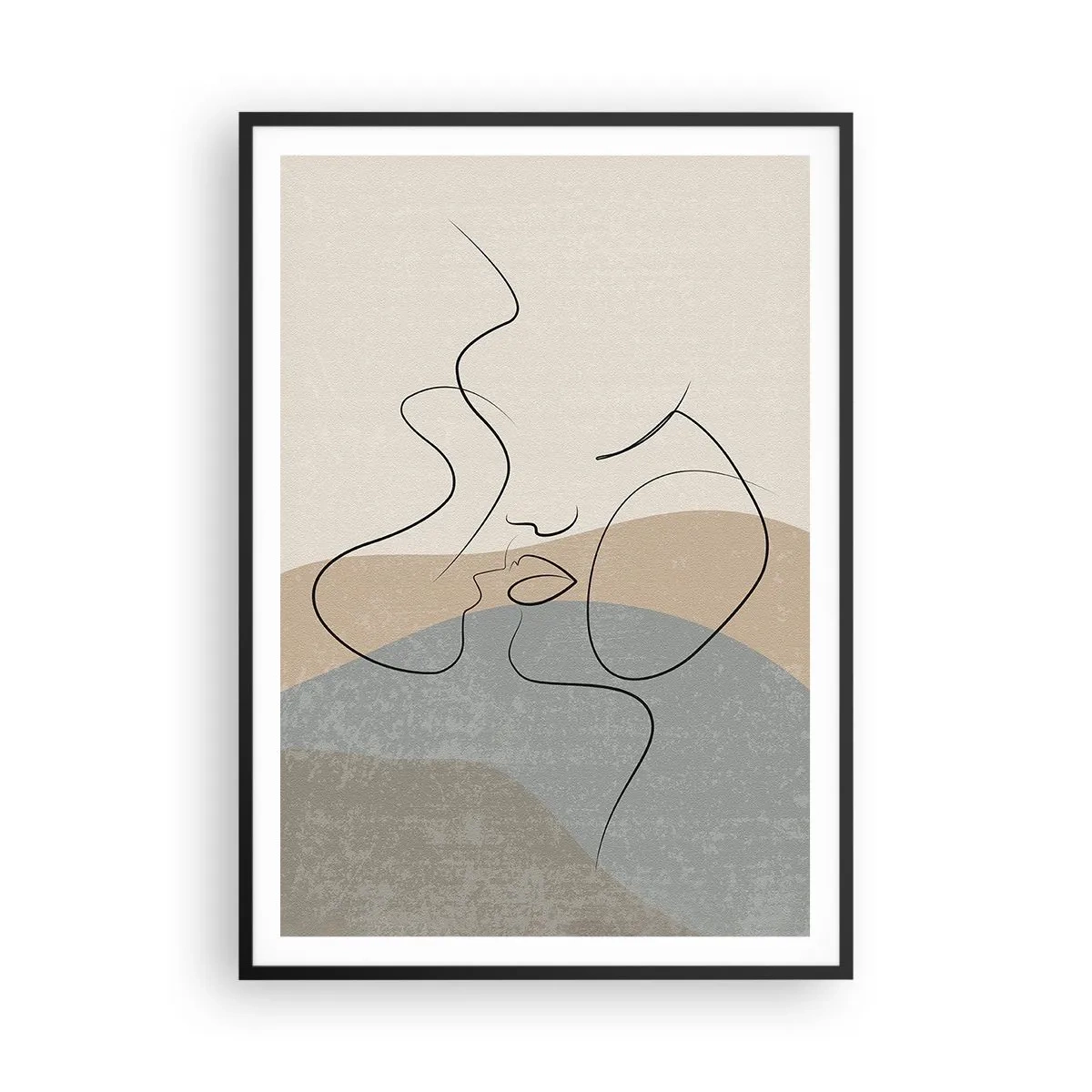 Plakat w czarnej ramie - Jak muśnięcie pędzlem - 70x100 cm