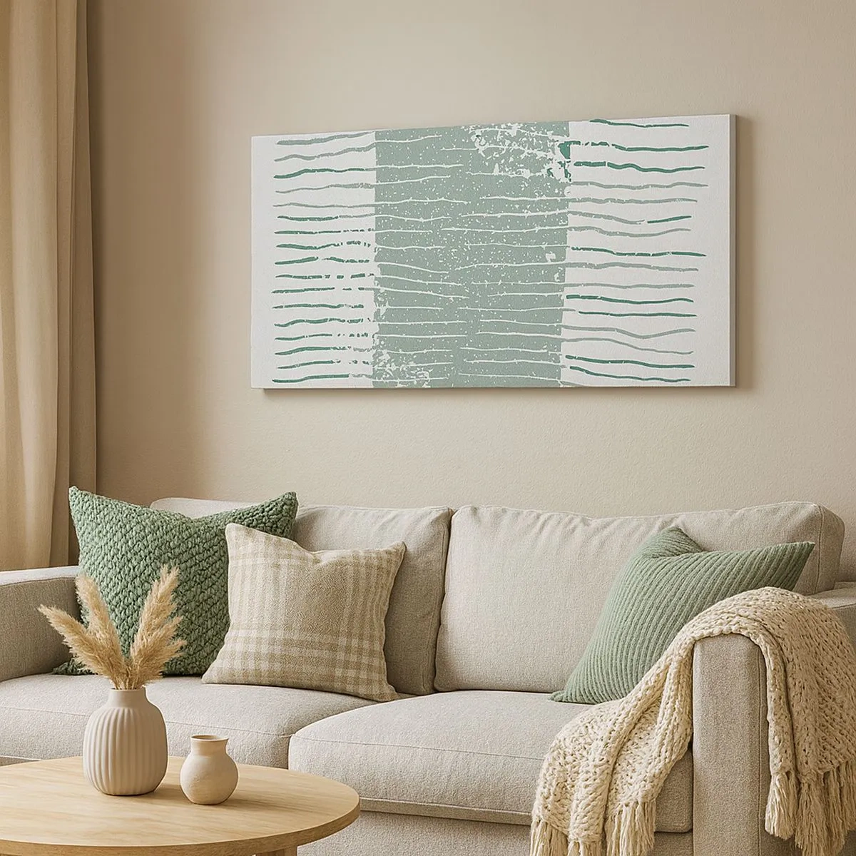 Obraz na płótnie - Abstrakcja morska - 100x40 cm