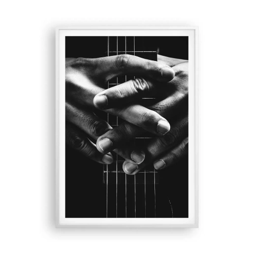 Plakat w białej ramie - Modlitwa artysty - 70x100 cm