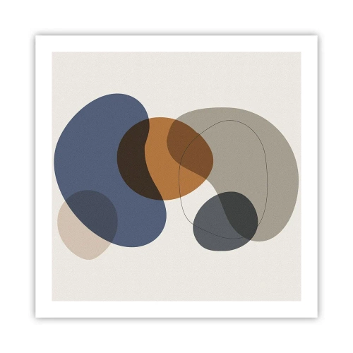 Plakat - Krople barw - 60x60 cm