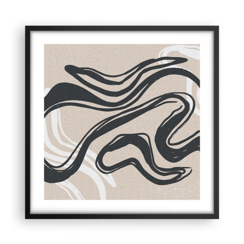 Plakat w czarnej ramie - Ekspresja zwielokrotniona - 50x50 cm