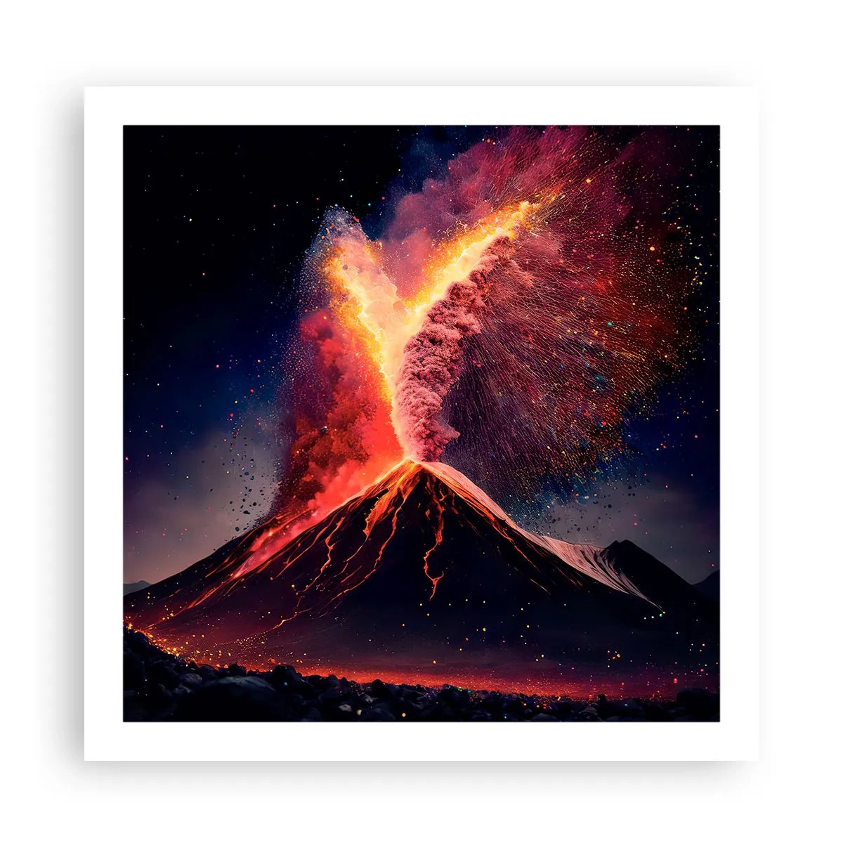 Plakat - Piękno i groza - 60x60 cm