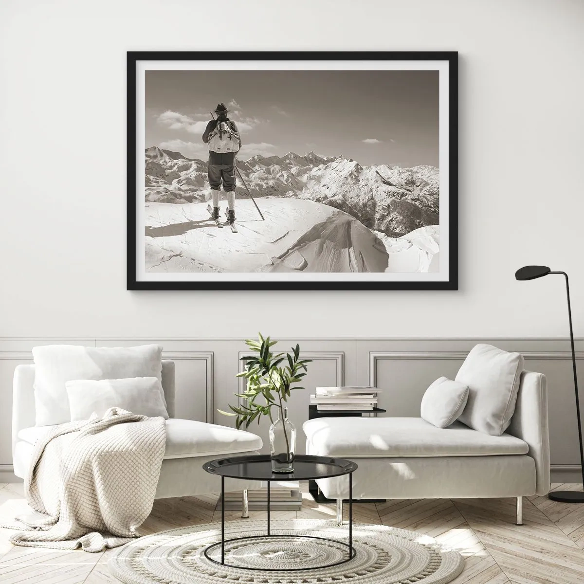 Plakat w czarnej ramie - A góry te same - 91x61 cm