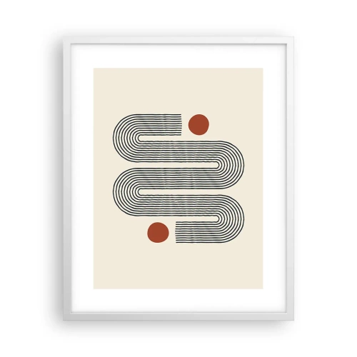 Plakat w białej ramie - Od początku do końca - 40x50 cm