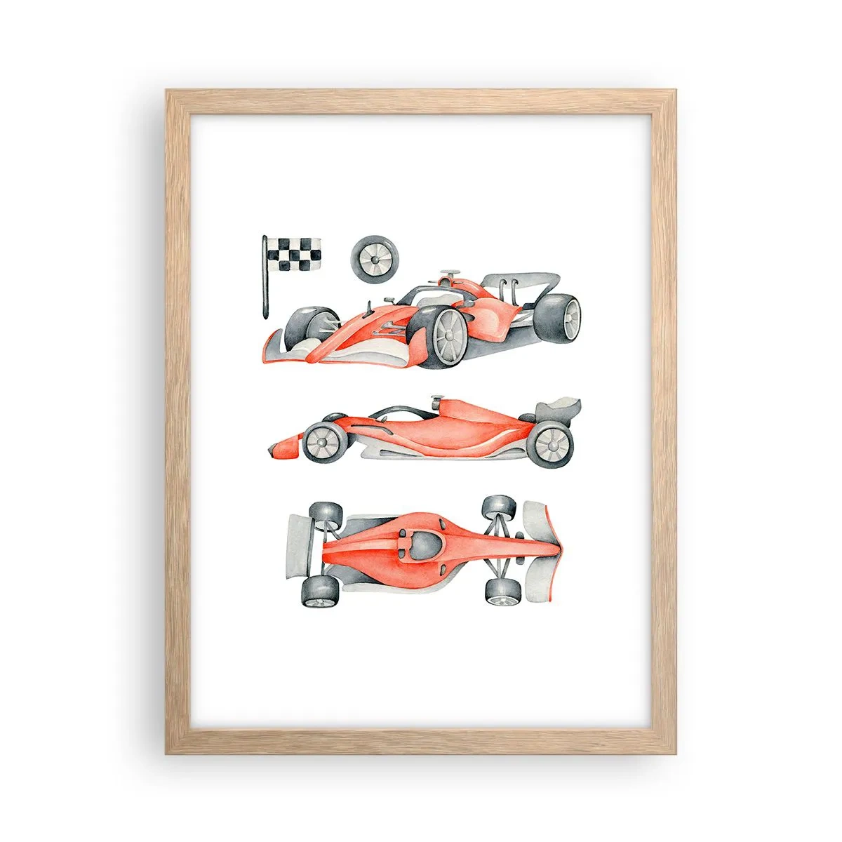 Plakat w ramie jasny dąb - Doścignąć marzenie - 30x40 cm
