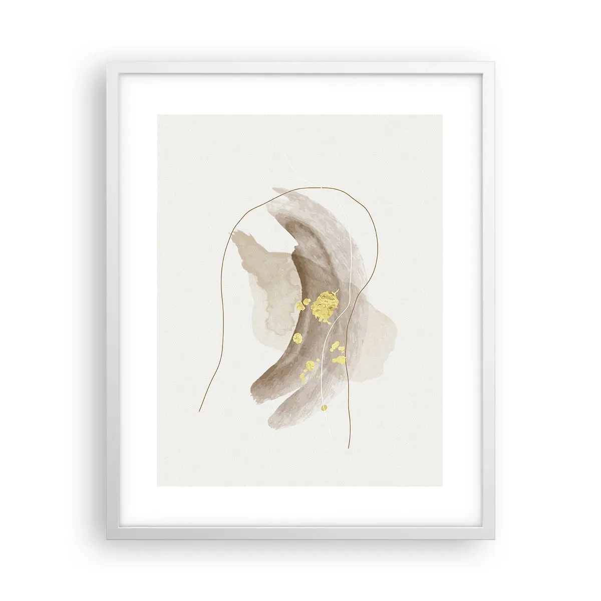 Plakat w białej ramie - Napotkane w przestrzeni - 40x50 cm
