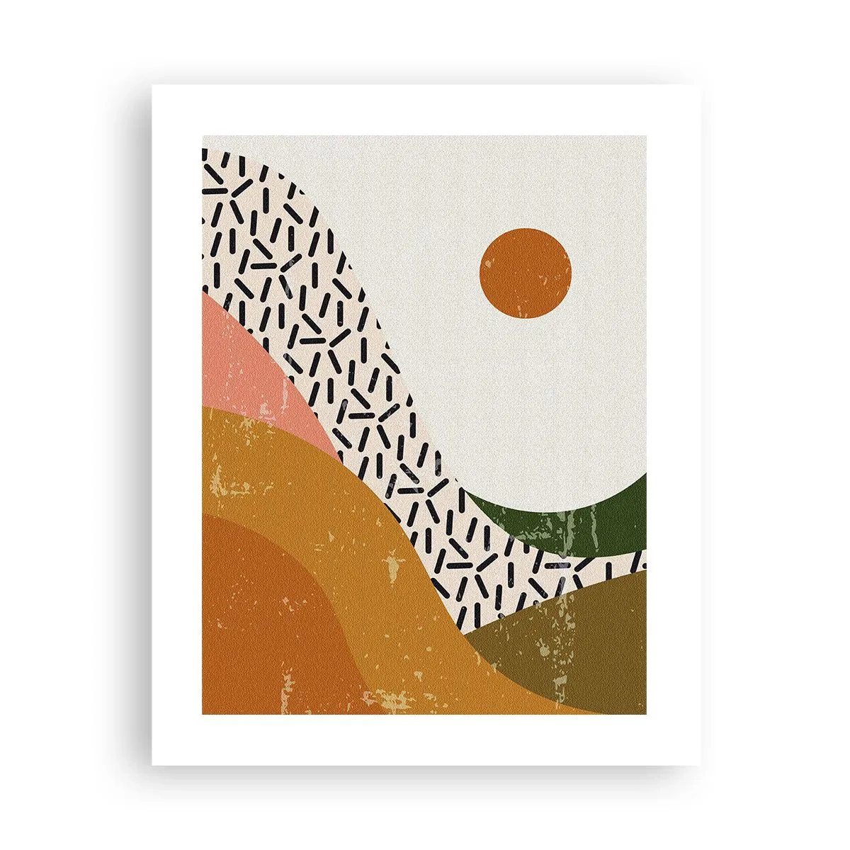 Plakat - Abstrakcja słoneczna - 40x50 cm