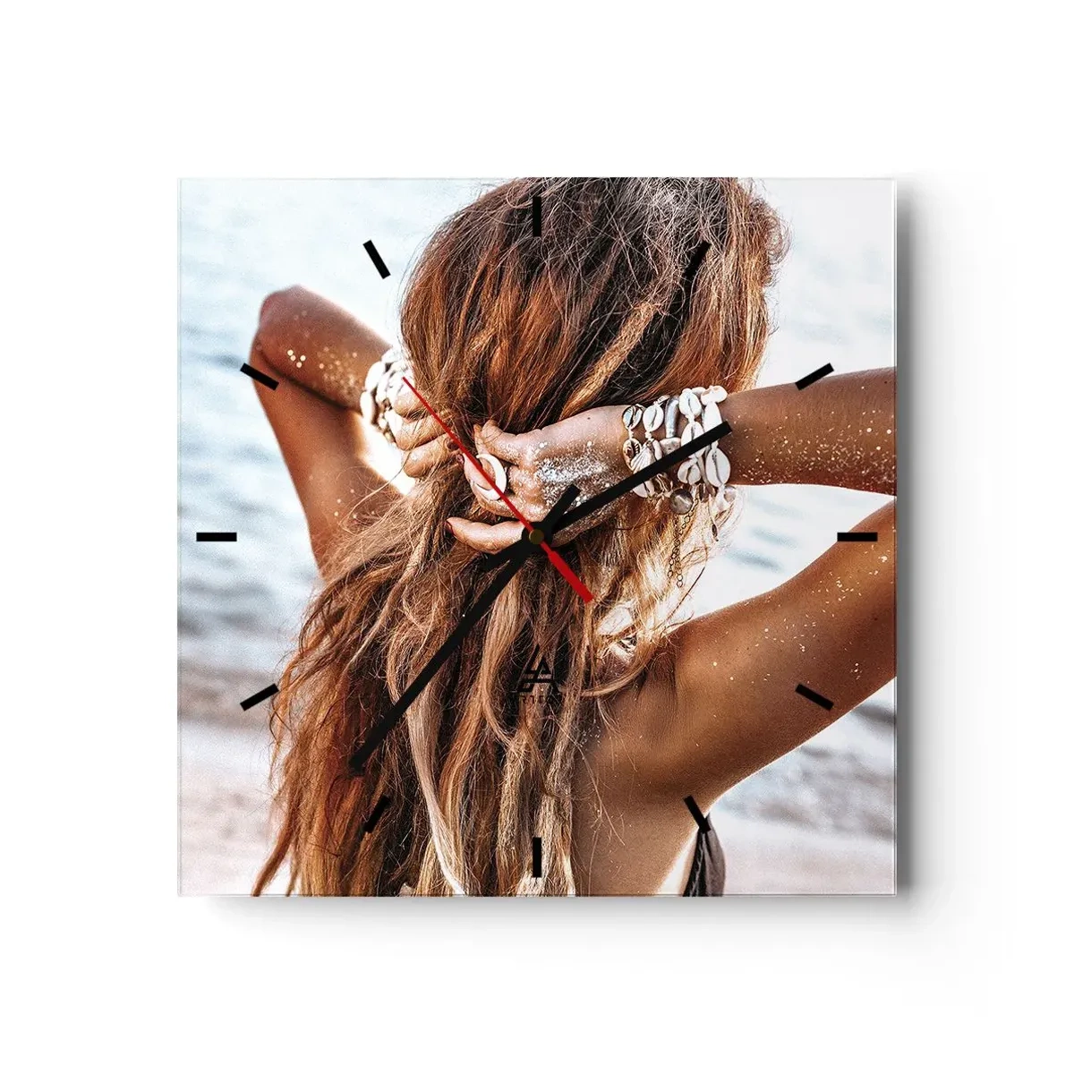 Zegar ścienny - Siostra wody i słońca - 40x40 cm