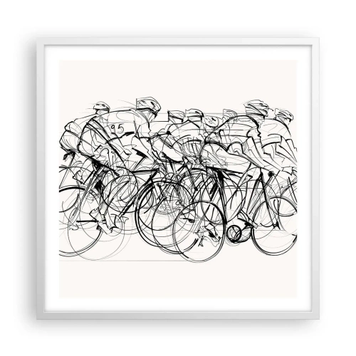 Plakat w białej ramie - Wespół w zespół - 60x60 cm