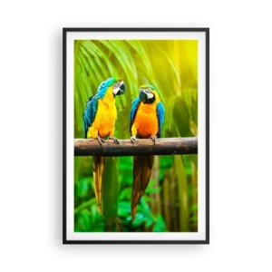 Plakat w czarnej ramie - A słyszałaś, że ona…? - 61x91 cm