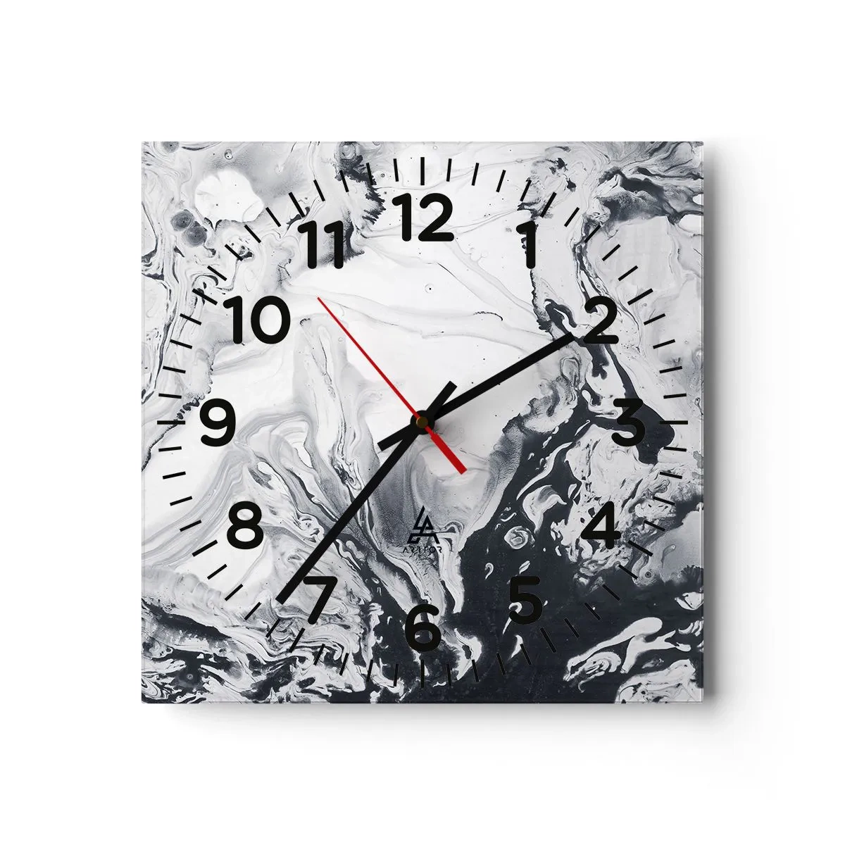 Zegar ścienny - Wnętrze Ziemi - 40x40 cm