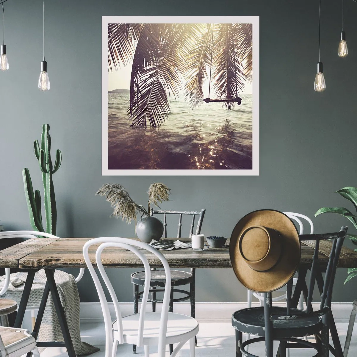 Plakat - Można bujać w obłokach do woli - 50x50 cm