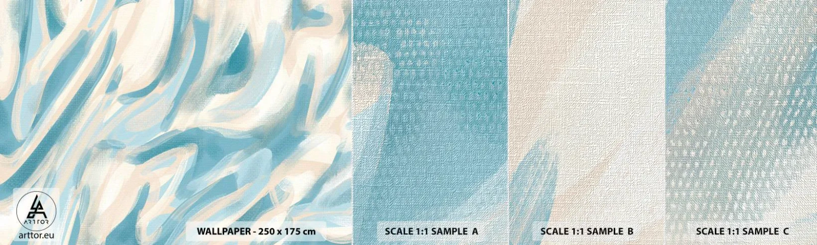 Fototapeta Próbka Premium Canvas - Wiosenne powiewy - Sztuka, Jasny, Pastelowy - 100x30 cm