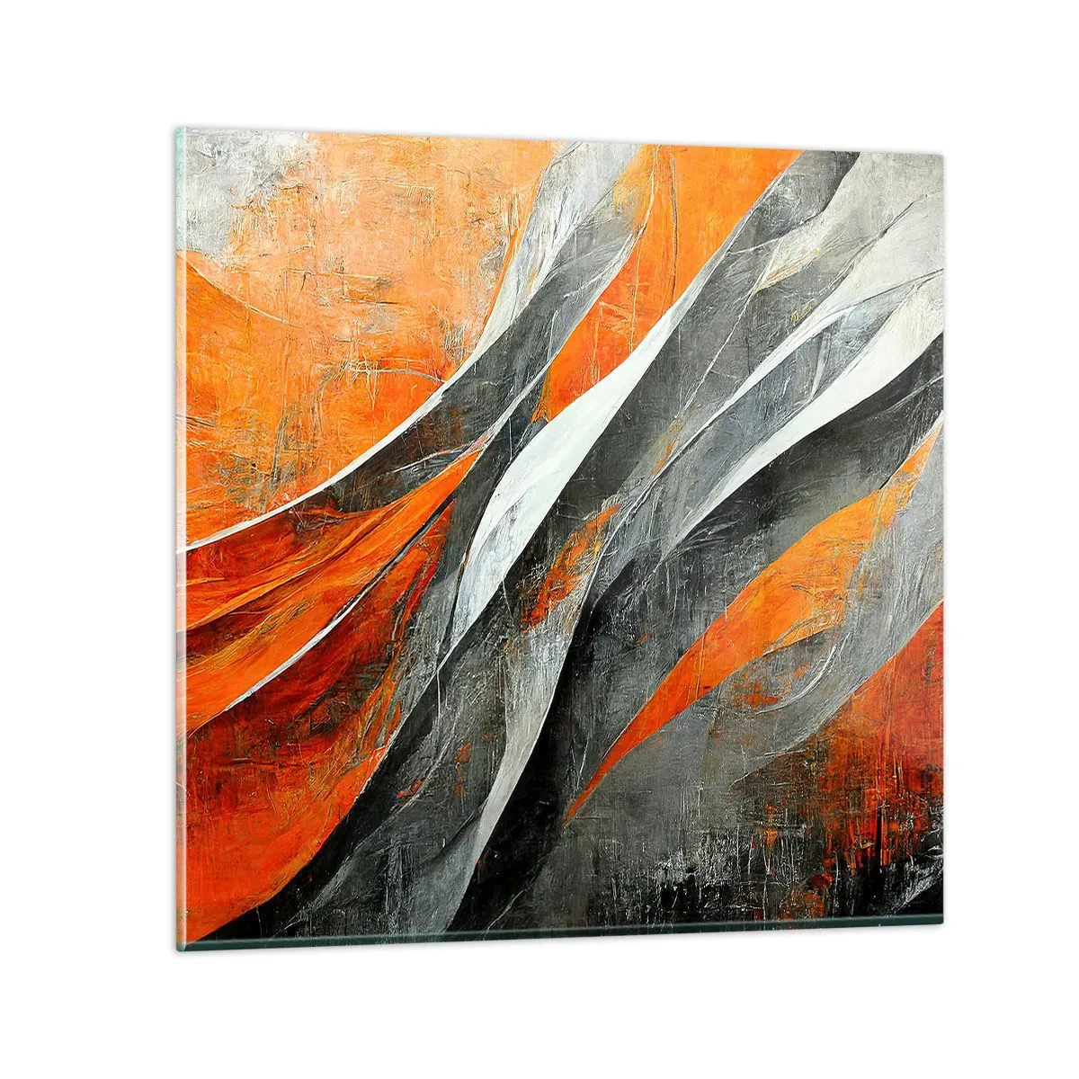 Obraz na szkle - Żar i chłód - 40x40 cm