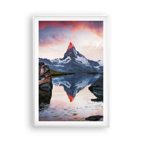 Plakat w białej ramie - Serce gór jest gorące - 61x91 cm