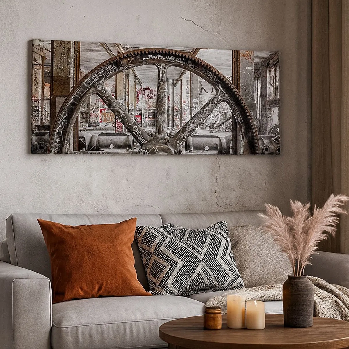 Obraz na płótnie - Sekretne życie fabryki - 100x40 cm