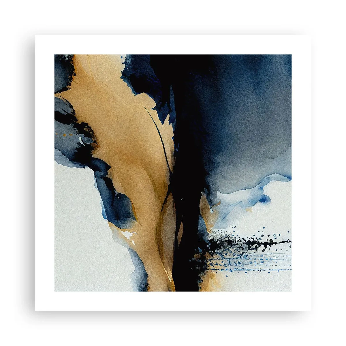 Plakat - Za zasłoną - 50x50 cm