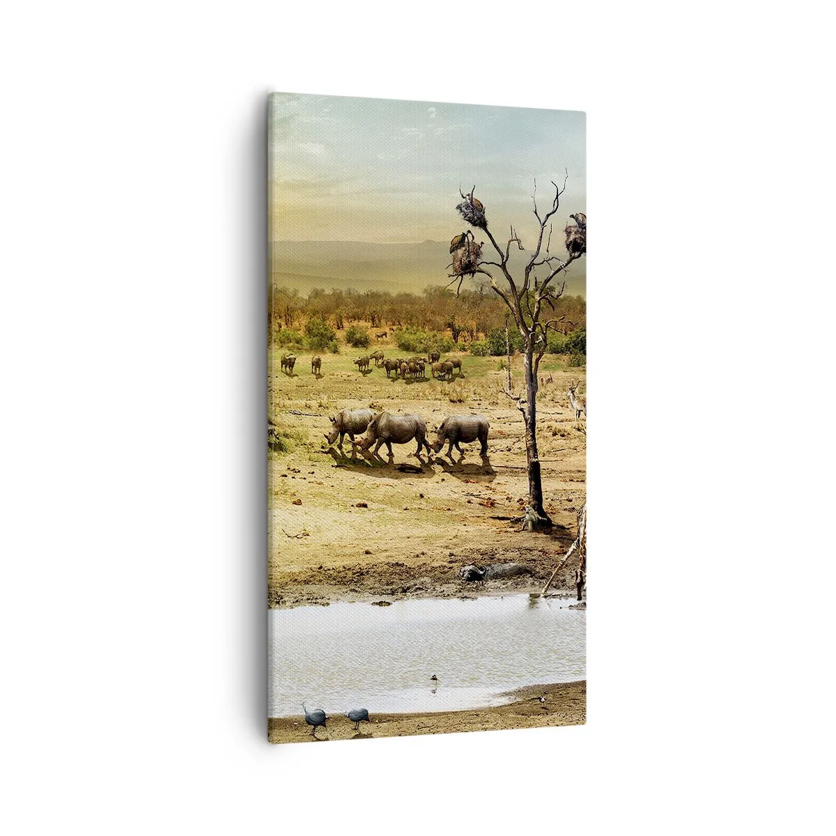 Obraz na płótnie - "Z Edenu zaś wypływała rzeka…" - 55x100 cm