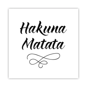 Plakat - Najlepsza rada - 50x50 cm