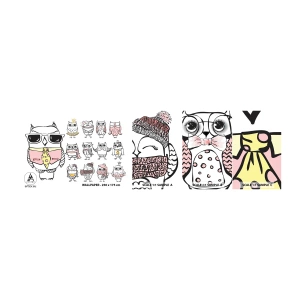 Fototapeta Próbka Samoprzylepna Deluxe Sticker - Tyle ról do zagrania - Dla Dzieci, Sowa, Dzieci - 100x30 cm