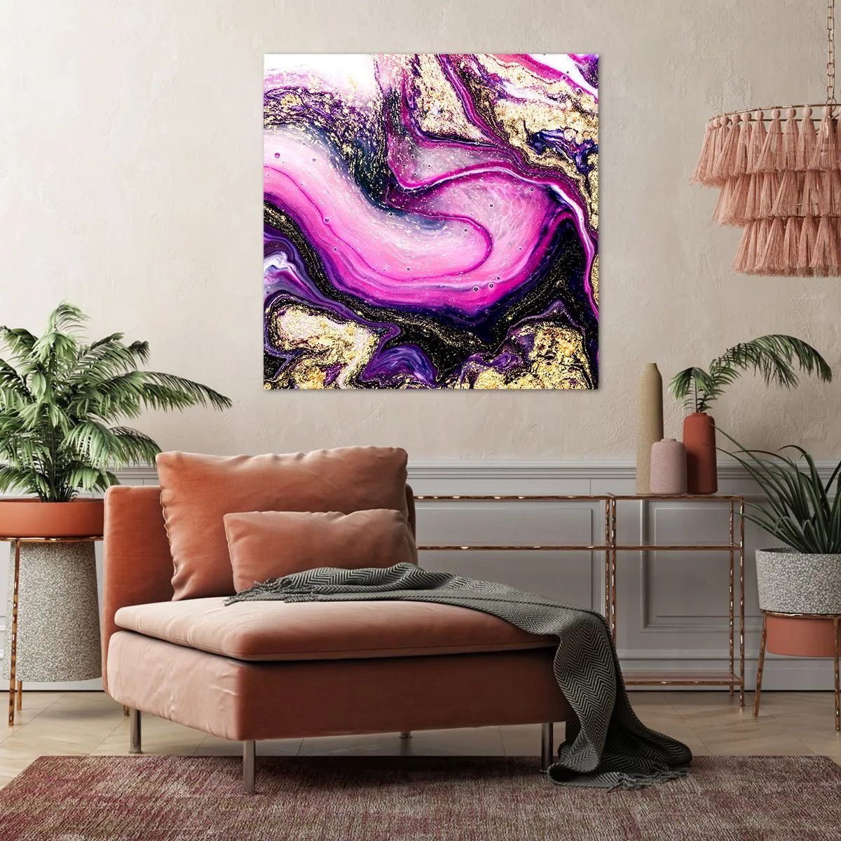 Obraz na płótnie - Chwila za kulisami - 70x70 cm