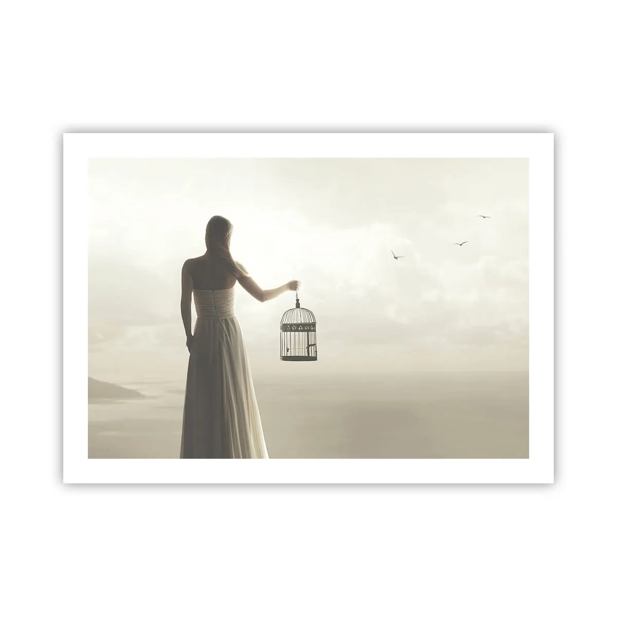 Plakat - Bądź wolna - 70x50 cm