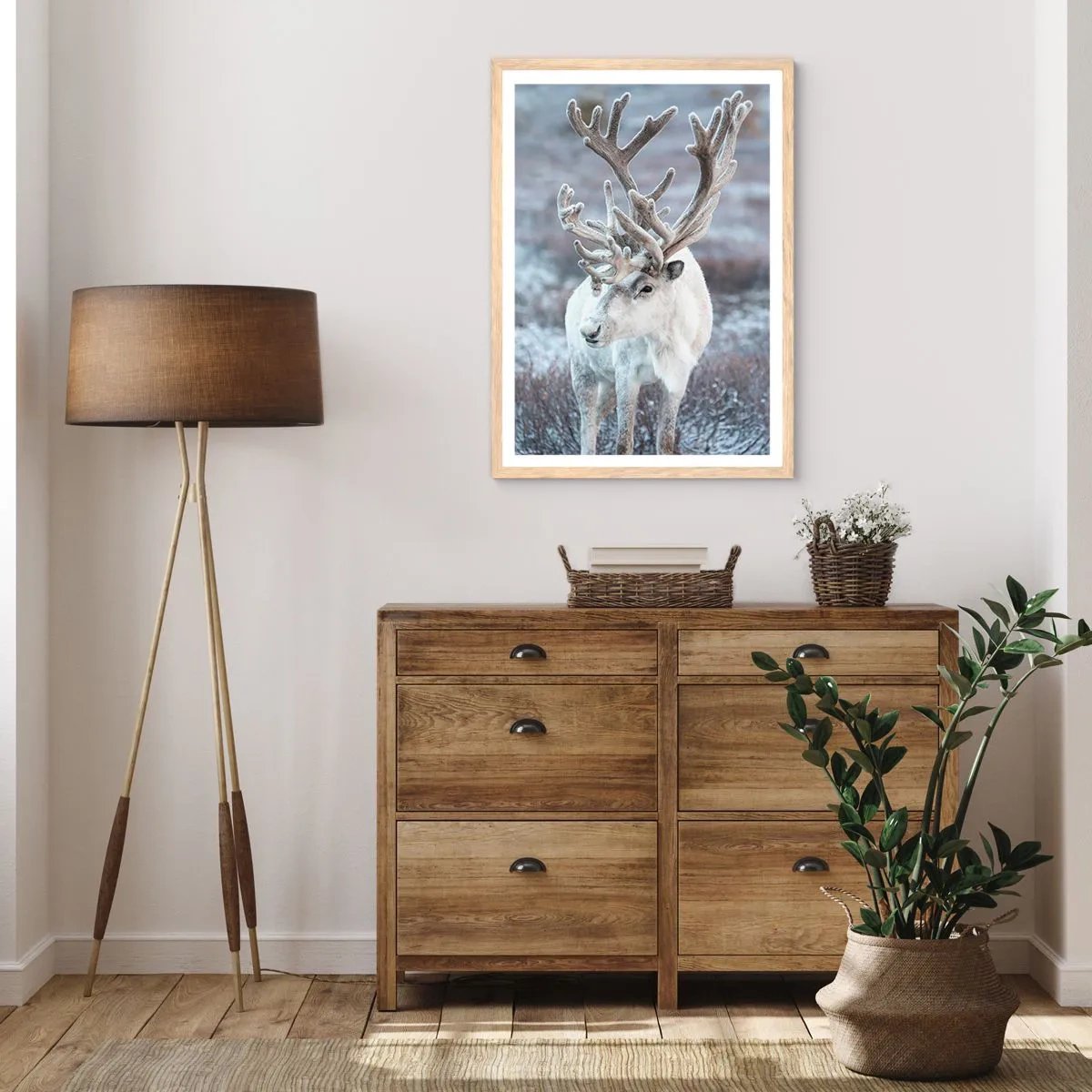 Plakat w ramie jasny dąb - Portret w słońcu - 40x50 cm