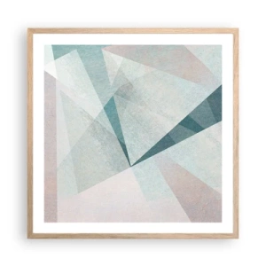 Plakat w ramie jasny dąb - Spokojnie choć dynamicznie - 60x60 cm