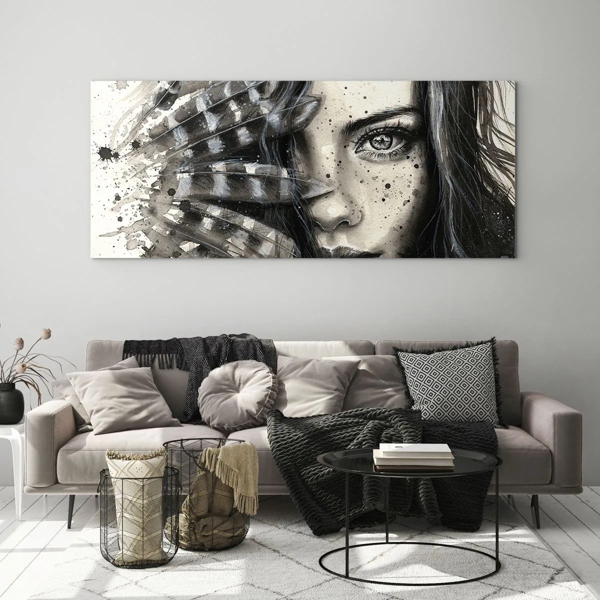 Obraz na szkle - Dzika piękność - 90x30 cm