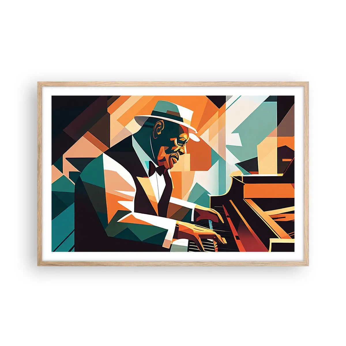 Plakat w ramie jasny dąb - Cały ten jazz - 91x61 cm