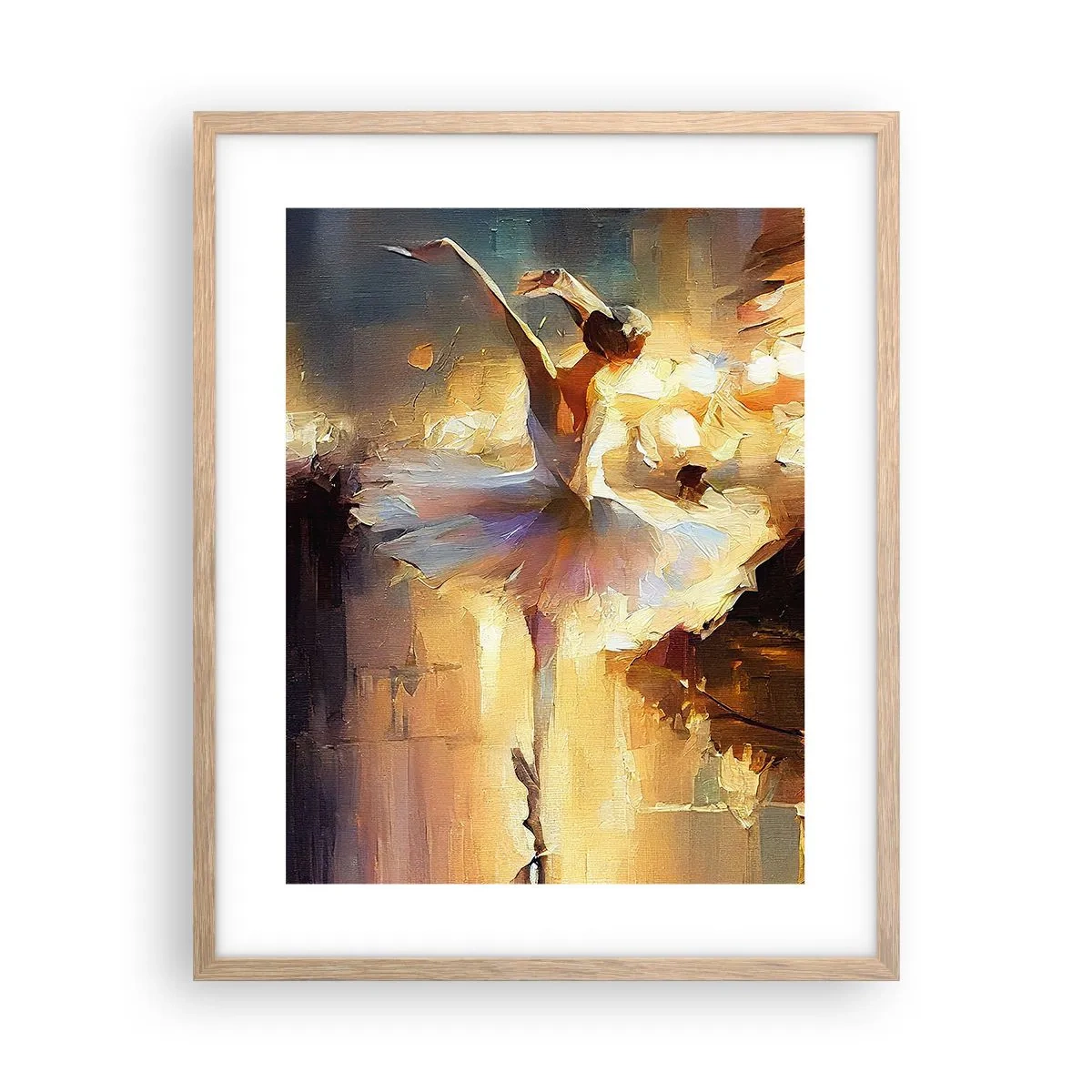 Plakat w ramie jasny dąb - Cud na ulicy - 40x50 cm