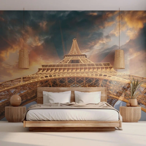 Fototapeta Samoprzylepna Deluxe Sticker - Jak ludzkość sięgnęła nieba - Wieża Eiffla, Architektura, Paryż - 250x175 cm
