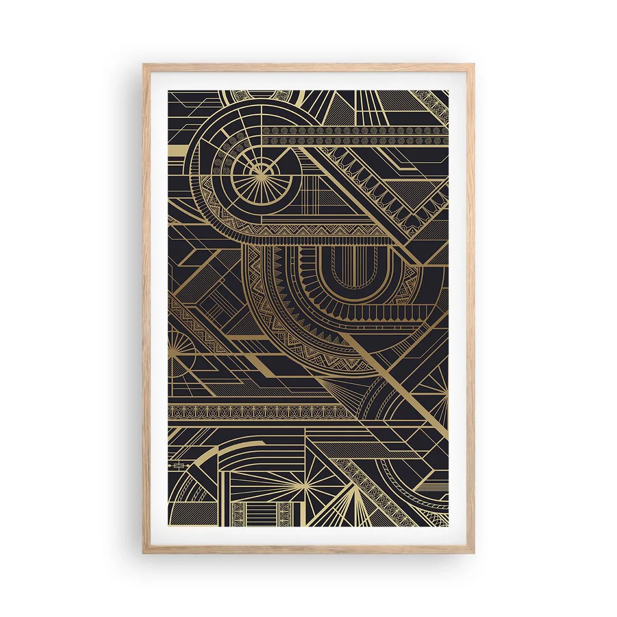 Plakat w ramie jasny dąb - Koncepty, idee, plany - 61x91 cm