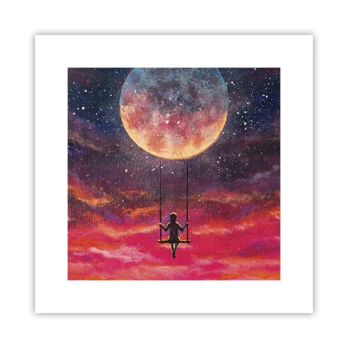 Plakat - Bujać w obłokach - 30x30 cm