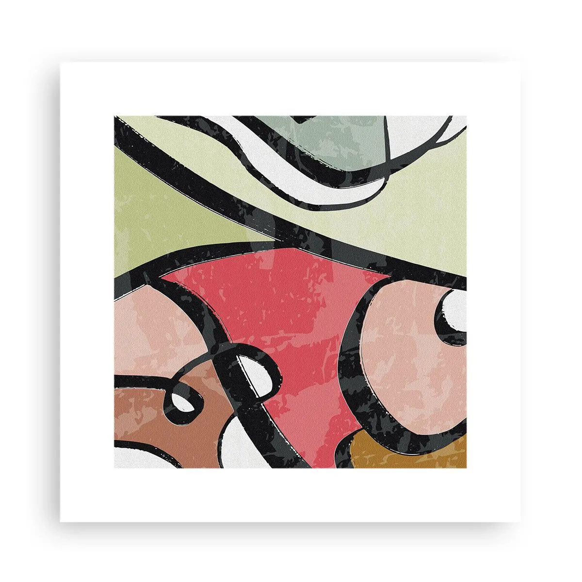 Plakat - Piruety wśród barw - 30x30 cm