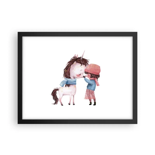 Plakat w czarnej ramie - Zimowa opowieść - 40x30 cm